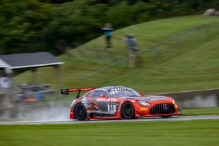 #04 Mercedes-AMG GT3 of George Kurtz and Colin Braun, Crowdstrike Racing by Riley Motorsports, GT World Challenge America, Pro-Am, SRO America, Road America, Elkhart Lake, WI, August 2022
 | Regis Lefebure/SRO