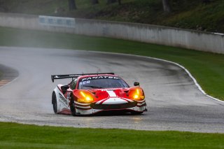 #23 Ferrari 488 GT3 of Onofrio Triarsi and Charlie Scardina, Triari Competizione, GT World Challenge America, Am, SRO America, Road America, Elkhart Lake, WI, August 2022
 | Regis Lefebure/SRO