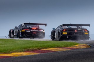 #33 Mercedes_AMG GT3 of Russell Ward and Philip Ellis, Winward Racing, GT World Challenge America, Pro, #1 Lamborghini Huracan GT3 of Michele Beretta and Andrea Calderelli, K-Pax Racing, SRO America, Road America, Elkhart Lake, WI, August 2022
 | Regis Lefebure/SRO