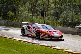 #23 Ferrari 488 GT3 of Onofrio Triarsi and Charlie Scardina, Triari Competizione, GT World Challenge America, Am, SRO America, Road America, Elkhart Lake, WI, August 2022
 | Brian Cleary/SRO