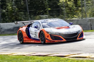 #43 Acura NSX GT3 of Erin Vogel and Michael Cooper, RealTime Racing, GT World Challenge America, Pro-Am, SRO America, Road America, Elkhart Lake, WI, August 2022
 | Brian Cleary/SRO