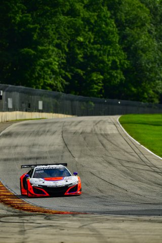 #43 Acura NSX GT3 of Erin Vogel and Michael Cooper, RealTime Racing, GT World Challenge America, Pro-Am, SRO America, Road America, Elkhart Lake, Wisconsin, August 2022.
 | Fred Hardy | SRO