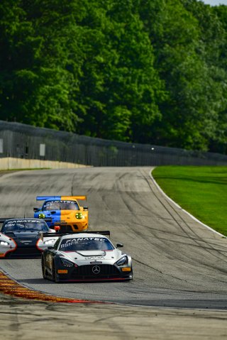 #6 Mercedes-AMG GT3 of Steven Aghakhani and Loris Spinelli, US Racetronics, GT World Challenge America, Pro, SRO America, Road America, Elkhart Lake, Wisconsin, August 2022.
 | Fred Hardy | SRO