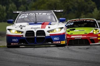 #94 BMW M4 GT3 of Chandler Hull and Bill AUberlen, Bimmerworld, GT World Challenge America, Pro-Am, SRO America, Road America, Elkhart Lake, WI, August 2022
 | Brian Cleary/SRO