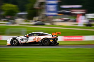 #12 Aston Martin Vantage AMR GT3 of Frank Gannett and Drew Staveley, Ian Lacy Racing, GT World Challenge America, Pro-Am, SRO America, Road America, Elkhart Lake, Wisconsin, August 2022.
 | Fred Hardy | SRO
