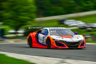 #43 Acura NSX GT3 of Erin Vogel and Michael Cooper, RealTime Racing, GT World Challenge America, Pro-Am, SRO America, Road America, Elkhart Lake, Wisconsin, August 2022.
 | Fred Hardy | SRO