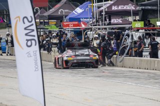 #04 Mercedes-AMG GT3 of George Kurtz and Colin Braun, Crowdstrike Racing by Riley Motorsports, GT World Challenge America, Pro-Am, SRO America, Road America, Elkhart Lake, WI, August 2022
 | Brian Cleary/SRO