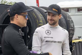 #63 Mercedes-AMG GT3 of David Askew and Dirk Muller, DXDT Racing, GT World Challenge America, Pro-Am, #33 Mercedes_AMG GT3 of Russell Ward and Philip Ellis, Winward Racing, Pro, SRO America, Road America, Elkhart Lake, WI, August 2022
 | Brian Cleary/SRO