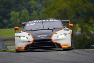 #12 Aston Martin Vantage AMR GT3 of Frank Gannett and Drew Staveley, Ian Lacy Racing, GT World Challenge America, Pro-Am, SRO America, Road America, Elkhart Lake, WI, August 2022
 | Brian Cleary/SRO