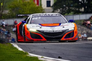 #43 Acura NSX GT3 of Erin Vogel and Michael Cooper, RealTime Racing, GT World Challenge America, Pro-Am, SRO America, Road America, Elkhart Lake, WI, August 2022
 | Brian Cleary/SRO