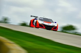 #43 Acura NSX GT3 of Erin Vogel and Michael Cooper, RealTime Racing, GT World Challenge America, Pro-Am, SRO America, Road America, Elkhart Lake, Wisconsin, August 2022.
 | Fred Hardy | SRO