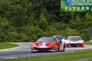 #23 Ferrari 488 GT3 of Onofrio Triarsi and Charlie Scardina, Triari Competizione, GT World Challenge America, Am, SRO America, Road America, Elkhart Lake, WI, August 2022
 | Regis Lefebure/SRO