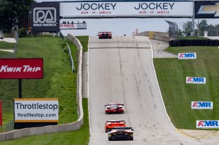 #23 Ferrari 488 GT3 of Onofrio Triarsi and Charlie Scardina, Triari Competizione, GT World Challenge America, Am, SRO America, Road America, Elkhart Lake, WI, August 2022
 | Regis Lefebure/SRO