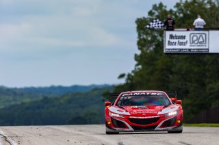 #93 Acura NSX GT3 of Ashton Harrison and Mario Farnbacher, Racers Edge Motorsports, GT World Challenge America, Pro-Am, SRO America, Road America, Elkhart Lake, WI, August 2022
 | Regis Lefebure/SRO