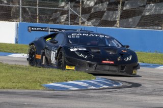 #1 Lamborghini Huracan GT3 of Michele Beretta and Andrea Calderelli, K-Pax Racing, GT World Challenge America, Pro, SRO America, Sebring International Raceway, Sebring, FL, September 2021.
 | Brian Cleary/SRO