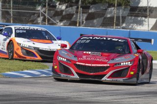 #93 Acura NSX GT3 of Ashton Harrison and Mario Farnbacher, Racers Edge Motorsports, GT World Challenge America, Pro-Am, SRO America, Sebring International Raceway, Sebring, FL, September 2021.
 | Brian Cleary/SRO