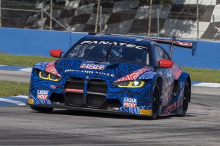 #96 BMW M4 GT3 of Michael Dinan and Robby Foley, Turner Motorsports, GT World Challenge America, Pro-Am, SRO America, Sebring International Raceway, Sebring, FL, September 2021.
 | Brian Cleary/SRO