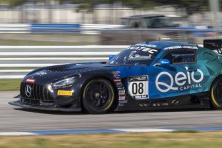 #08 Mercedes-AMG GT3 of Scott Smithson and Bryan Sellers, DXDT Racing, GT World Challenge America, Pro-Am, SRO America, Sebring International Raceway, Sebring, FL, September 2021.
 | Brian Cleary/SRO