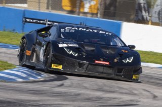 #1 Lamborghini Huracan GT3 of Michele Beretta and Andrea Calderelli, K-Pax Racing, GT World Challenge America, Pro, SRO America, Sebring International Raceway, Sebring, FL, September 2021.
 | Brian Cleary/SRO