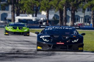 #1 Lamborghini Huracan GT3 of Michele Beretta and Andrea Calderelli, K-Pax Racing, GT World Challenge America, Pro, SRO America, Sebring International Raceway, Sebring, FL, September 2021.
 | Brian Cleary/SRO