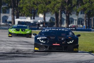#1 Lamborghini Huracan GT3 of Michele Beretta and Andrea Calderelli, K-Pax Racing, GT World Challenge America, Pro, SRO America, Sebring International Raceway, Sebring, FL, September 2021.
 | Brian Cleary/SRO