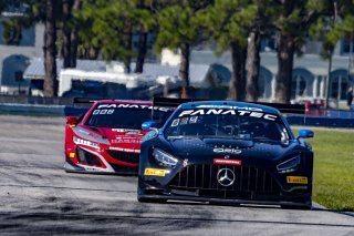 #08 Mercedes-AMG GT3 of Scott Smithson and Bryan Sellers, DXDT Racing, GT World Challenge America, Pro-Am, SRO America, Sebring International Raceway, Sebring, FL, September 2021.
 | Brian Cleary/SRO