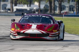 #23 Ferrari 488 GT3 of Onofrio Triarsi and Charlie Scardina, Triari Competizione, GT World Challenge America, Am, SRO America, Sebring International Raceway, Sebring, FL, September 2021.
 | Brian Cleary/SRO