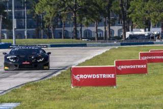 #1 Lamborghini Huracan GT3 of Michele Beretta and Andrea Calderelli, K-Pax Racing, GT World Challenge America, Pro, SRO America, Sebring International Raceway, Sebring, FL, September 2021.
 | Brian Cleary/SRO