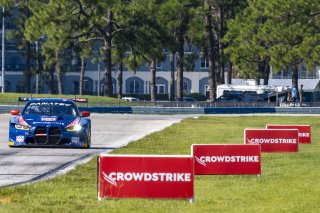 #96 BMW M4 GT3 of Michael Dinan and Robby Foley, Turner Motorsports, GT World Challenge America, Pro-Am, SRO America, Sebring International Raceway, Sebring, FL, September 2021.
 | Brian Cleary/SRO