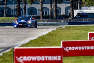 #96 BMW M4 GT3 of Michael Dinan and Robby Foley, Turner Motorsports, GT World Challenge America, Pro-Am, SRO America, Sebring International Raceway, Sebring, FL, September 2021.
 | Brian Cleary/SRO
