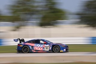 #96 BMW M4 GT3 of Michael Dinan and Robby Foley, Turner Motorsports, GT World Challenge America, Pro-Am, SRO America, Sebring Int’l Raceway, Sebring Florida, September 2022
 | Regis Lefebure/SRO