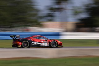#13 Ferrari 488 GT3 of Justin Wetherill and Ryan Dalziel, Triarsi Competizione, GT World Challenge America, Pro-Am, SRO America, Sebring Int’l Raceway, Sebring Florida, September 2022
 | Regis Lefebure/SRO