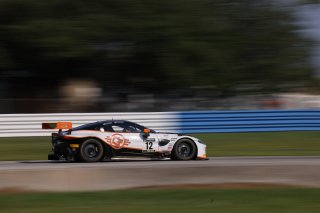 #12 Aston Martin Vantage AMR GT3 of Frank Gannett and Drew Staveley, Ian Lacy Racing, GT World Challenge America, Pro-Am, SRO America, Sebring Int&rsquo;l Raceway, Sebring Florida, September 2022
 | Regis Lefebure/SRO