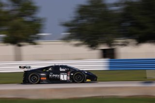 #1 Lamborghini Huracan GT3 of Michele Beretta and Andrea Calderelli, K-Pax Racing, GT World Challenge America, Pro, SRO America, Sebring Int&rsquo;l Raceway, Sebring Florida, September 2022
 | Regis Lefebure/SRO