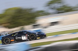 #1 Lamborghini Huracan GT3 of Michele Beretta and Andrea Calderelli, K-Pax Racing, GT World Challenge America, Pro, SRO America, Sebring Int&rsquo;l Raceway, Sebring Florida, September 2022
 | Regis Lefebure/SRO