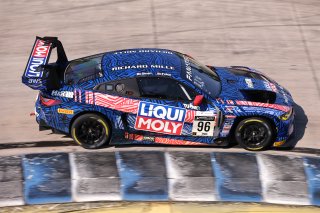 #96 BMW M4 GT3 of Michael Dinan and Robby Foley, Turner Motorsports, GT World Challenge America, Pro-Am, SRO America, Sebring Int’l Raceway, Sebring Florida, September 2022
 | Regis Lefebure/SRO
