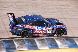 #96 BMW M4 GT3 of Michael Dinan and Robby Foley, Turner Motorsports, GT World Challenge America, Pro-Am, SRO America, Sebring Int’l Raceway, Sebring Florida, September 2022
 | Regis Lefebure/SRO