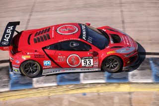 #93 Acura NSX GT3 of Ashton Harrison and Mario Farnbacher, Racers Edge Motorsports, GT World Challenge America, Pro-Am, SRO America, Sebring Int&rsquo;l Raceway, Sebring Florida, September 2022
 | Regis Lefebure/SRO