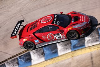 #93 Acura NSX GT3 of Ashton Harrison and Mario Farnbacher, Racers Edge Motorsports, GT World Challenge America, Pro-Am, SRO America, Sebring Int&rsquo;l Raceway, Sebring Florida, September 2022
 | Regis Lefebure/SRO