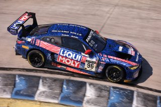 #96 BMW M4 GT3 of Michael Dinan and Robby Foley, Turner Motorsports, GT World Challenge America, Pro-Am, SRO America, Sebring Int’l Raceway, Sebring Florida, September 2022
 | Regis Lefebure/SRO