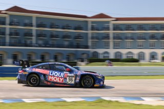 #96 BMW M4 GT3 of Michael Dinan and Robby Foley, Turner Motorsports, GT World Challenge America, Pro-Am, SRO America, Sebring Int’l Raceway, Sebring Florida, September 2022
 | Regis Lefebure/SRO