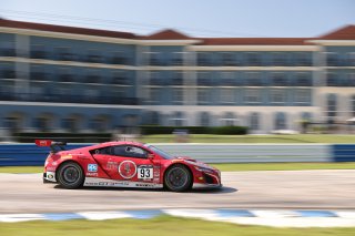 #93 Acura NSX GT3 of Ashton Harrison and Mario Farnbacher, Racers Edge Motorsports, GT World Challenge America, Pro-Am, SRO America, Sebring Int&rsquo;l Raceway, Sebring Florida, September 2022
 | Regis Lefebure/SRO