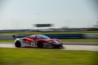 #23 Ferrari 488 GT3 of Onofrio Triarsi and Charlie Scardina, Triari Competizione, GT World Challenge America, Am, SRO America, Sebring International Raceway, Sebring, FL, September 2022.
 | Fabian Lagunas/SRO