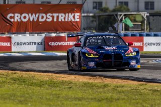 #96 BMW M4 GT3 of Michael Dinan and Robby Foley, Turner Motorsports, GT World Challenge America, Pro-Am, SRO America, Sebring International Raceway, Sebring, FL, September 2021.
 | Fabian Lagunas/SRO
