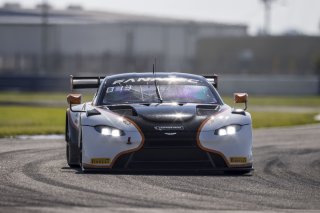 #12 Aston Martin Vantage AMR GT3 of Frank Gannett and Drew Staveley, Ian Lacy Racing, GT World Challenge America, Pro-Am, SRO America, Sebring International Raceway, Sebring, FL, September 2022.
 | Fabian Lagunas/SRO