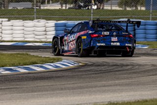 #96 BMW M4 GT3 of Michael Dinan and Robby Foley, Turner Motorsports, GT World Challenge America, Pro-Am, SRO America, Sebring International Raceway, Sebring, FL, September 2022.
 | Fabian Lagunas/SRO