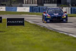 #96 BMW M4 GT3 of Michael Dinan and Robby Foley, Turner Motorsports, GT World Challenge America, Pro-Am, SRO America, Sebring International Raceway, Sebring, FL, September 2022.
 | Fabian Lagunas/SRO
