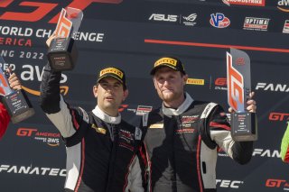 #23 Ferrari 488 GT3 of Onofrio Triarsi and Charlie Scardina, Triari Competizione, GT World Challenge America, Am, SRO America, Sebring International Raceway, Sebring, FL, September 2022.
 | Fabian Lagunas/SRO
