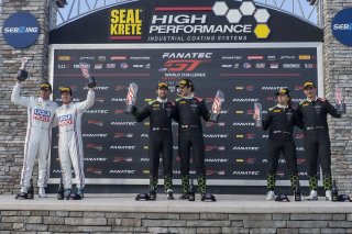 #1 Lamborghini Huracan GT3 of Michele Beretta and Andrea Calderelli, K-Pax Racing, GT World Challenge America, Pro, SRO America, Sebring International Raceway, Sebring, FL, September 2022.
 | Fabian Lagunas/SRO