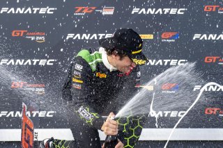 #1 Lamborghini Huracan GT3 of Michele Beretta and Andrea Calderelli, K-Pax Racing, GT World Challenge America, Pro, SRO America, Sebring International Raceway, Sebring, FL, September 2022.
 | Fabian Lagunas/SRO